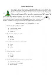 English worksheet: READING COMP TEST