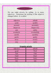 adjectives and adverbs 