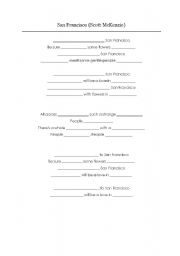 English worksheet: SAN FRANCISCO