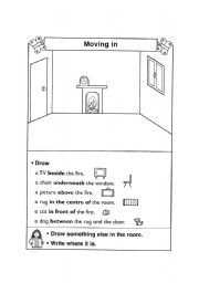 English Worksheet: preposition