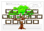 English Worksheet: FAMILY TREE