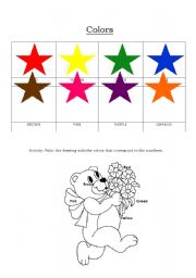 English worksheet: Colors