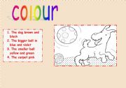 English worksheet: Read and colour