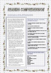 English Worksheet: CHANGING OUR APPEARANCE