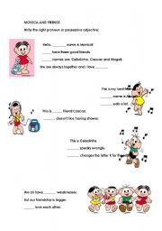 English Worksheet: Monica and friends