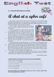 TEST - A CHAT AT A CYBER CAF (3 pages)