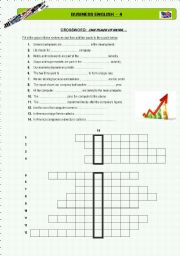 English Worksheet: Business English 4 - Crossword