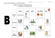 English Worksheet: revision  B