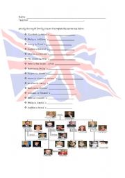 English Worksheet: The Royal family activity