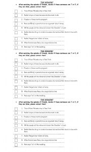 English Worksheet: Friends- The wedding