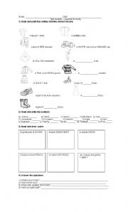 English worksheet: Test