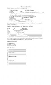 English worksheet: Simple past