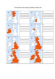 English Worksheet: The British Isles