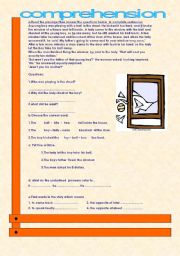 English Worksheet: the boy who broke the window