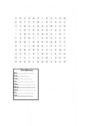 English Worksheet: crosswords Puzzle