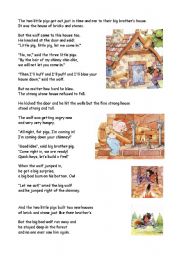 English Worksheet: Three little pigs III