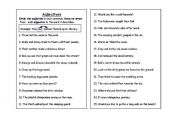 English worksheet: adjectives