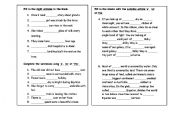 English worksheet: articles