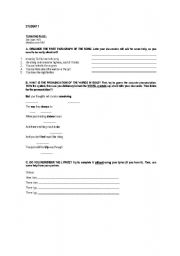 English Worksheet: Turn the Page (A listening and pronunciation activity)