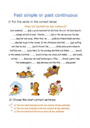 English Worksheet: Past simple or past continuous