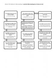 English Worksheet: Alice in Wonderland - board game - cards 