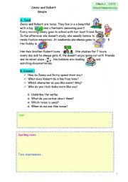 English worksheet: Present Simple vs Present Continuous