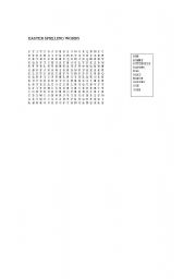 English worksheet: puzzle easter