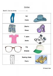 English worksheet: Clothes