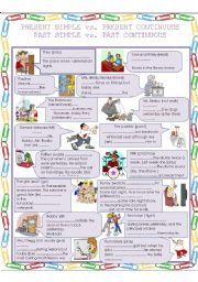 Present and Past tenses exercises