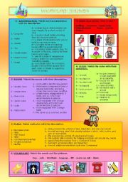 English Worksheet: VOCABULARY: HOLIDAYS