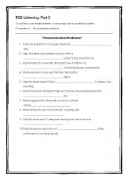 Fawlty Towers worksheets based on FCE Listening Part 2