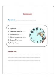 English worksheet: learning how to write time in digits