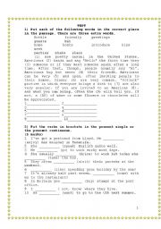 English Worksheet: grammar revision