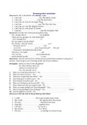 English Worksheet: Present perfect  worksheet
