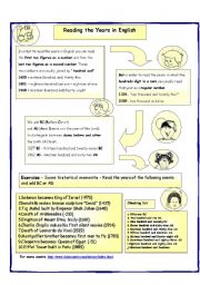 Reading the Years in English