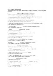 English Worksheet: mixed verbs