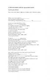 English worksheet: Youve got a Friend