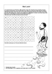 English Worksheet: Bad luck - At an oriental bazaar