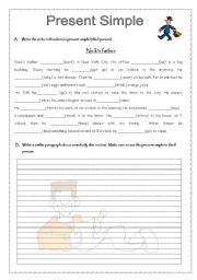 English Worksheet: Routines_present simple 