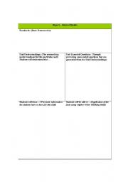 English Worksheet: Standards Based Lesson Plan Template