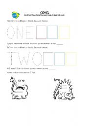 English Worksheet: worksheetforpreschoolchs
