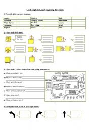 Cool English 5, unit 7: Giving directions