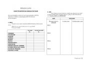 English worksheet: Aims Worksheet