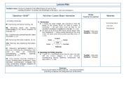 English Worksheet: Lesson Plan to introduce JOBS 