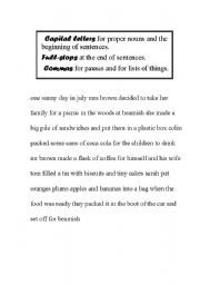 English Worksheet: Punctuation