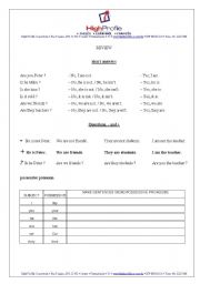 English Worksheet: verb to be exercises