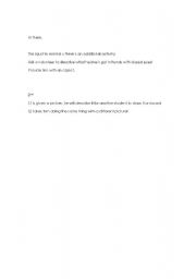 English Worksheet: Describing Pictures