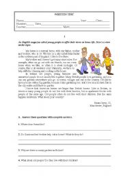 English Worksheet: Test