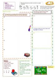 English Worksheet: Question collector - School