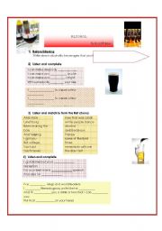 English Worksheet: song Alcohol by Brad Paisly